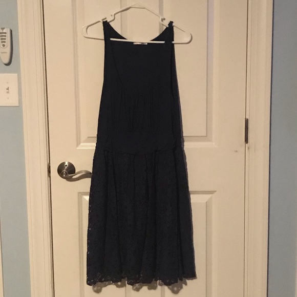 mai tai Dresses & Skirts - Mai Tai Blue Lace Sleeveless A-Line Dress